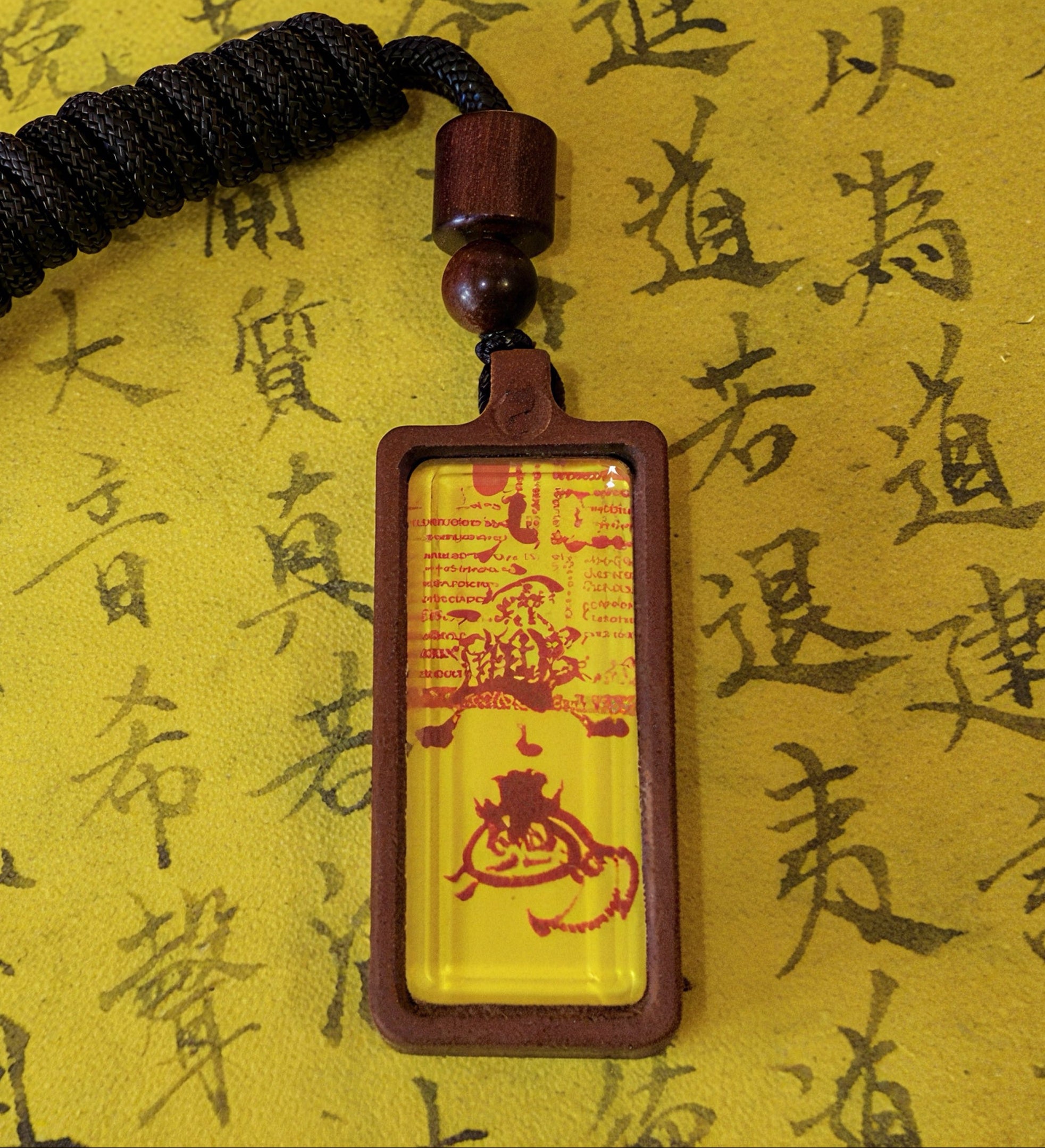 🌿 Taoist Hand-Painted Fortune Amulet with Five Elements Energy 🌿